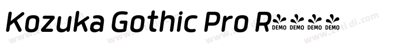 Kozuka Gothic Pro R字体转换